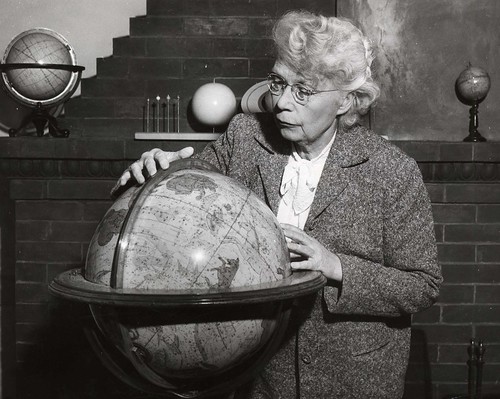 Makemson in her office in the Observatory—Maria Mitchell’s drawing room—around 1950 