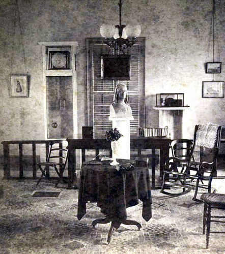 Mitchell placed the Somerville bust in the Clock and Chronograph Room in the Observatory.