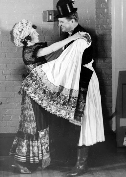 Strelsky and Mrs. Henry Nobel MacCracken enjoy a Slavic dance